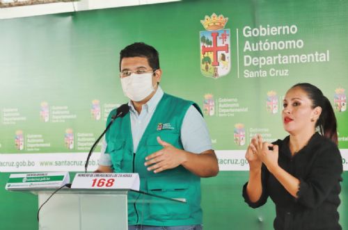 El Gobierno Departamental de Santa Cruz comprar� 100 mil pruebas r�pidas y 4 millones de barbijos para luchar contra el COVID-19